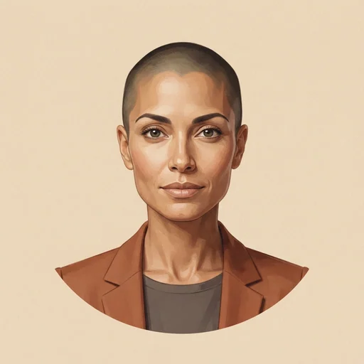 AI-generated illustrated avatar for Nisha