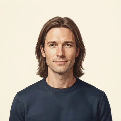 AI-generated illustrated avatar for Alessio