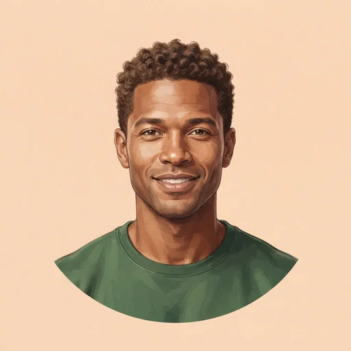 AI-generated illustrated avatar for Ryota