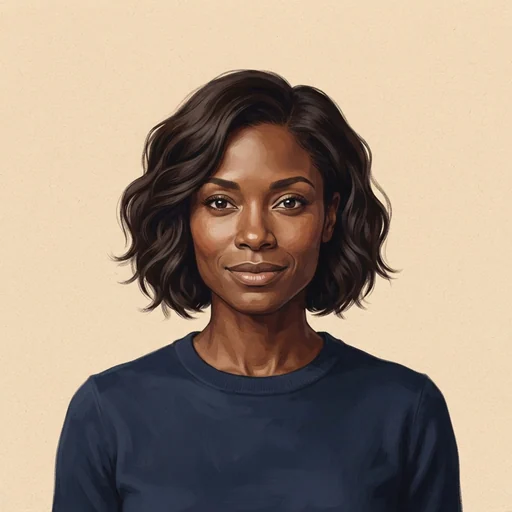 AI-generated illustrated avatar for Fabiana