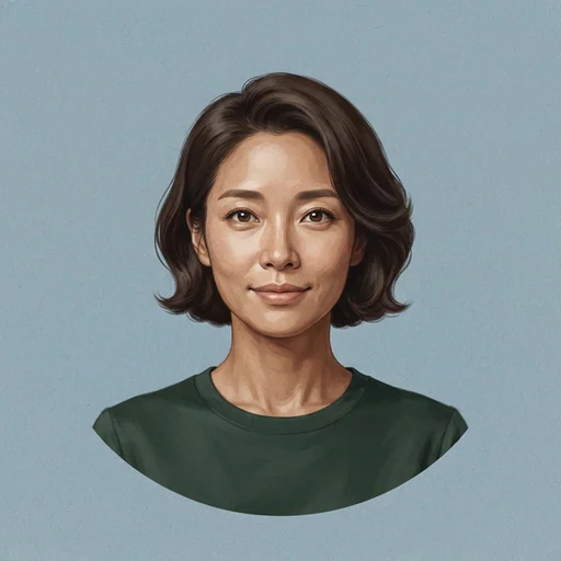 AI-generated illustrated avatar for Subin