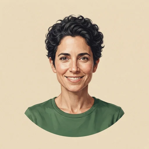 AI-generated illustrated avatar for Hila