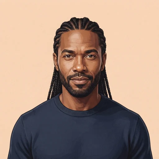 AI-generated illustrated avatar for MarcoTrox - Warm, Balanced and Polished