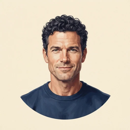 AI-generated illustrated avatar for DiMario - Energetic and Fun
