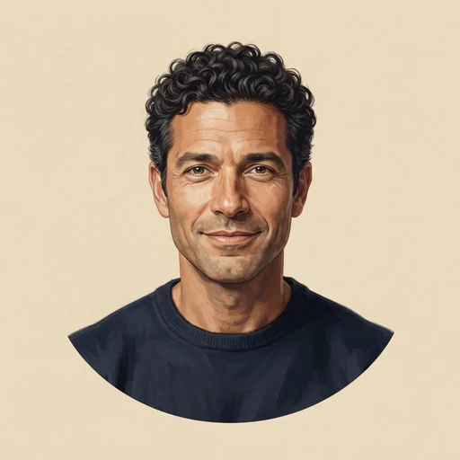 AI-generated illustrated avatar for Helmut - Clear and Confident