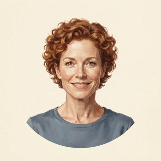 AI-generated illustrated avatar for Susi — German