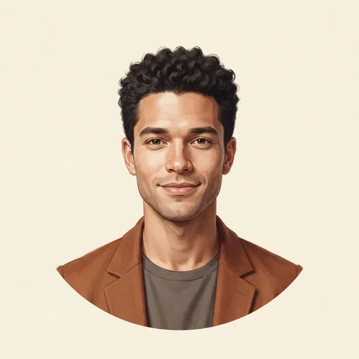 AI-generated illustrated avatar for Dhani - Professional, Clear and Engaging