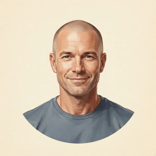 AI-generated illustrated avatar for Serkan Demirci - Deep, Soft and Balanced