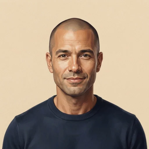 AI-generated illustrated avatar for BRIAN - NARRATIONS 2