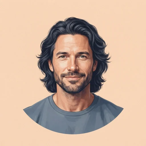 AI-generated illustrated avatar for James