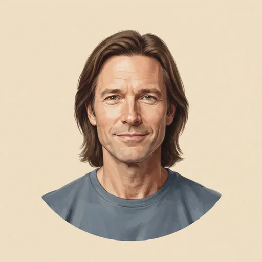 AI-generated illustrated avatar for Oscar - Fluid pitch, easy to listen