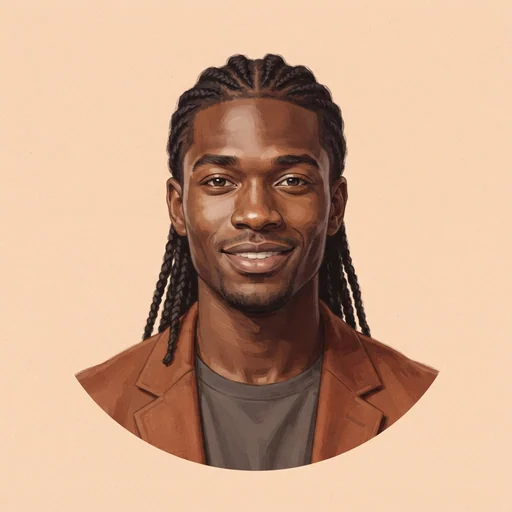 AI-generated illustrated avatar for Alex