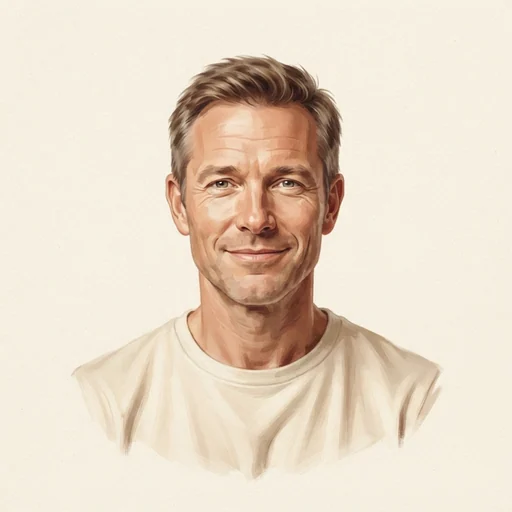 AI-generated illustrated avatar for Helmut - Natural & Engaging