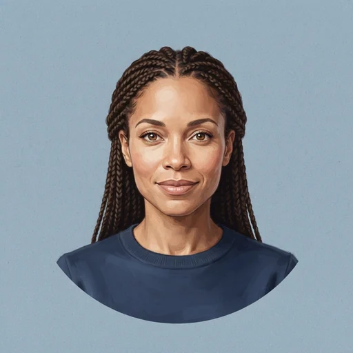 AI-generated illustrated avatar for Heba Mansuri – Arabic Customer Care