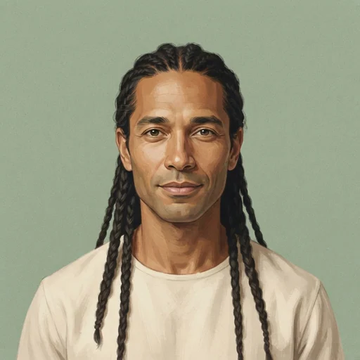 AI-generated illustrated avatar for Maksim - Deep Calm