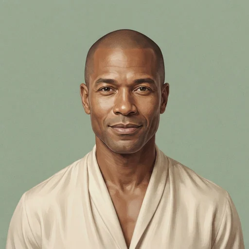 AI-generated illustrated avatar for Theo Teacher – Clear & Trustworthy
