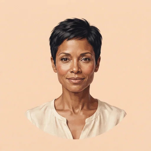 AI-generated illustrated avatar for Clara - Relaxing, Calm and Soothing