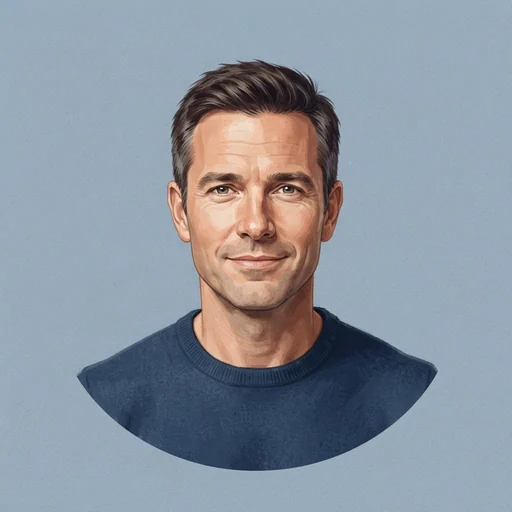 AI-generated illustrated avatar for Mazen Lawand - Deep & Professional