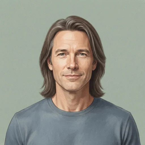 AI-generated illustrated avatar for RaffaeleR - Steady Calm and Italian Corporate Deep