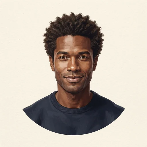 AI-generated illustrated avatar for Thijs – Dutch Conversational AI