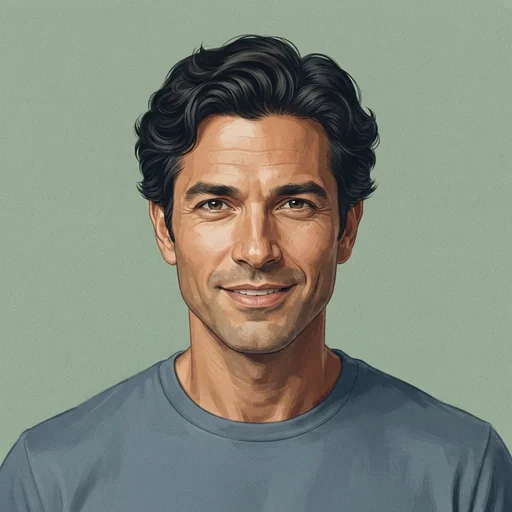 AI-generated illustrated avatar for Unstoppable John - High Energy Deep Commercial Voice