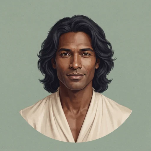 AI-generated illustrated avatar for Mikhail - Confident and Emotional