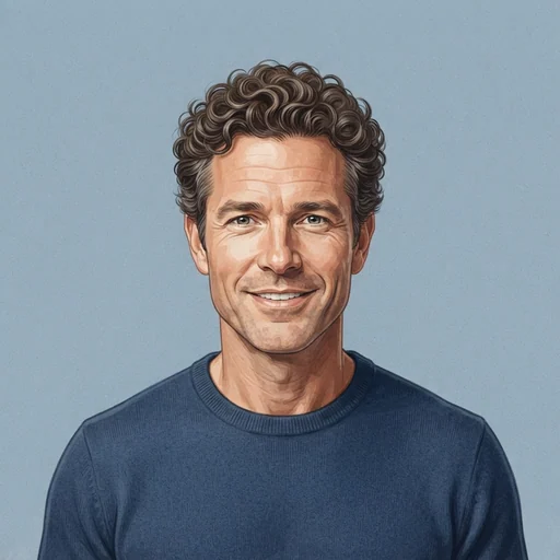 AI-generated illustrated avatar for Foley