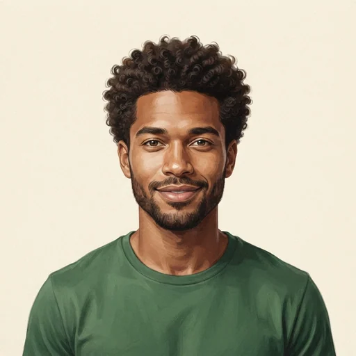 AI-generated illustrated avatar for Ahmad - Conversational AI Voice