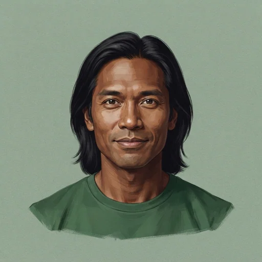 AI-generated illustrated avatar for Hale - Smooth, Confident and Persuasive