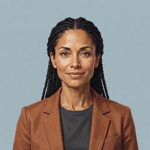 AI-generated illustrated avatar for Eve - Narrative & Audiobooks