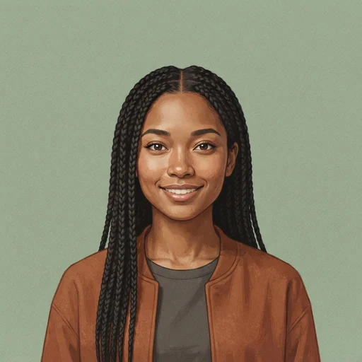 AI-generated illustrated avatar for Mei - Friendly, Clear and Soft