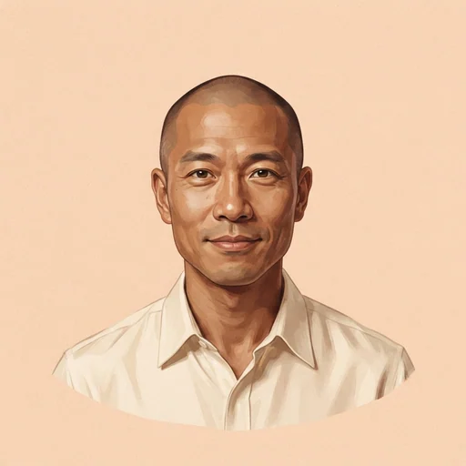 AI-generated illustrated avatar for James Gao — Mandarin