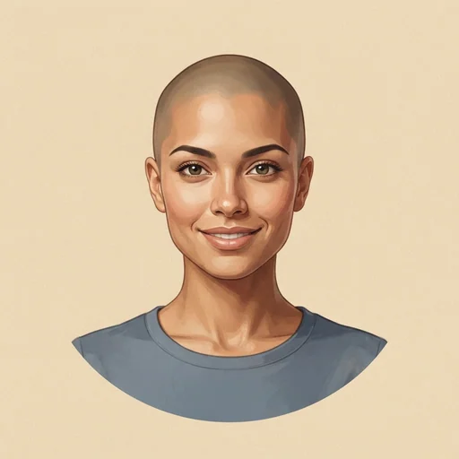 AI-generated illustrated avatar for Ayça - Dynamic, Youthful and Warm