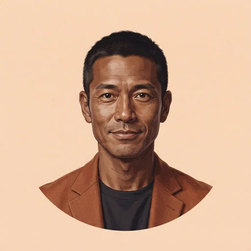 AI-generated illustrated avatar for Toshi - Calm japanese narrator