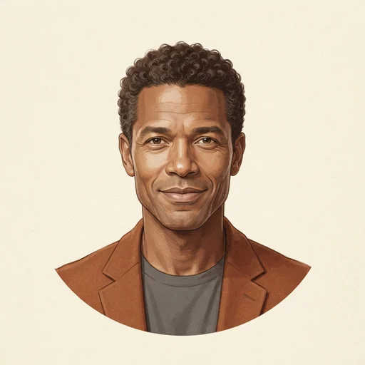AI-generated illustrated avatar for Christian – Lyrical Silence