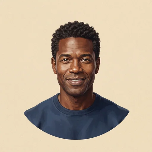 AI-generated illustrated avatar for Vincent - Warm & Enthusiastic