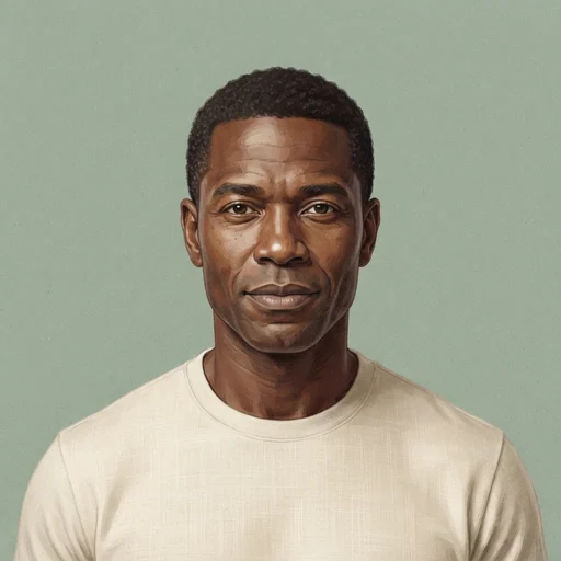 AI-generated illustrated avatar for Lucas - Deep & Profound Narrator