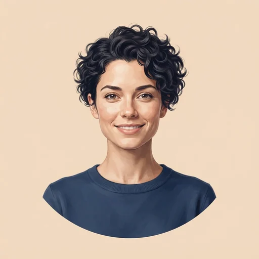 AI-generated illustrated avatar for Monika Sogam - Persuasive Outbound Caller