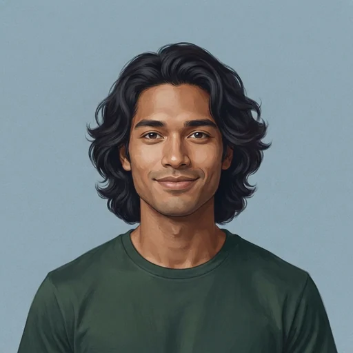 AI-generated illustrated avatar for Vittorio - Believable, Friendly and Rich