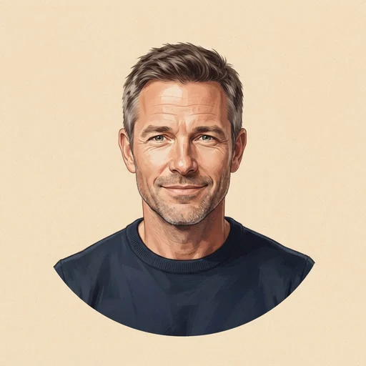 AI-generated illustrated avatar for Nassif - Podcast, Talk Show & Interview