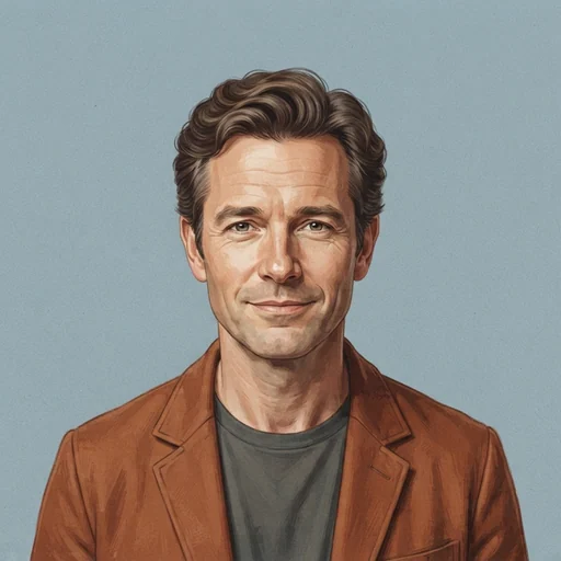 AI-generated illustrated avatar for Jean - Narrator