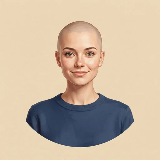 AI-generated illustrated avatar for Emma