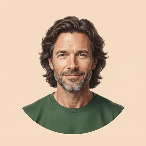 AI-generated illustrated avatar for Artspace - Engaging, Warm and Pleasant