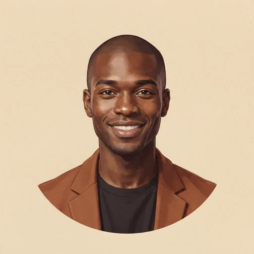 AI-generated illustrated avatar for Chris — Korean