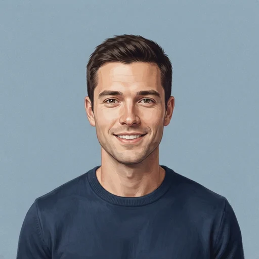AI-generated illustrated avatar for Axell - Energetic YouTube Personality