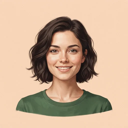 AI-generated illustrated avatar for Sofia - Natural Conversations