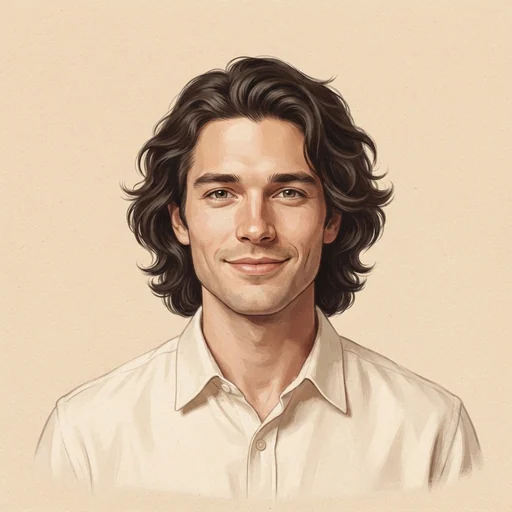 AI-generated illustrated avatar for Brian C. - Professional Latin Narrator