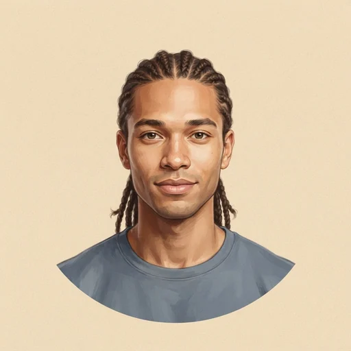 AI-generated illustrated avatar for Viraj