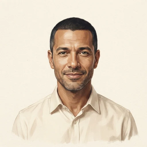 AI-generated illustrated avatar for Egyptian Advisor 7