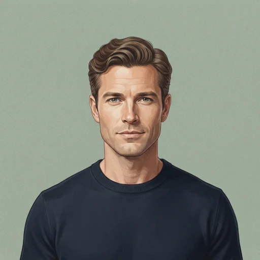 AI-generated illustrated avatar for Leo